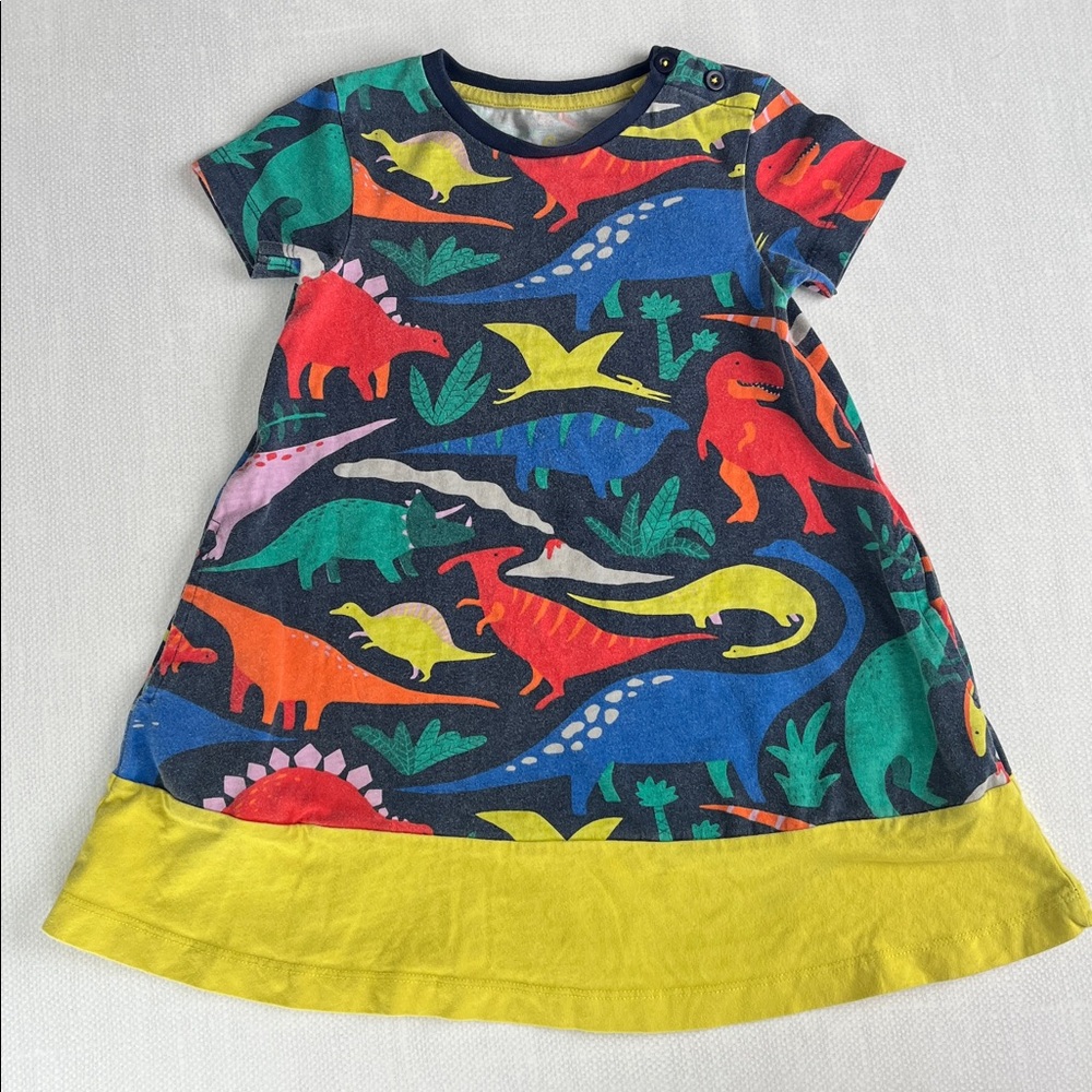 Mini Boden Navy Dinosaur dress or nightgown size 3-4